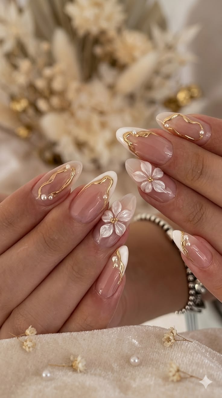 Hand-painted manicure